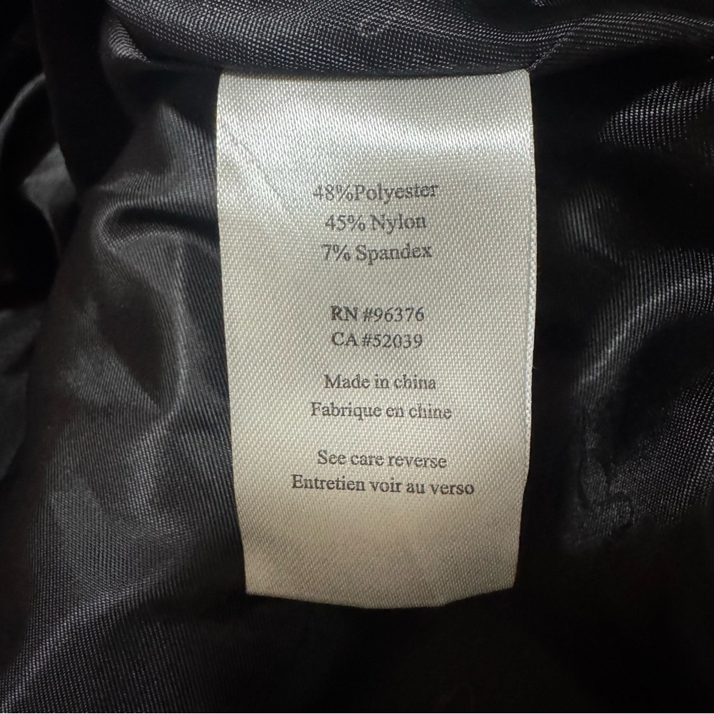 NWT SAMUEL DONG DRAMATIC STRETCH EXTRAVAGANT RUFFLE COAT DRESS Black Size Small - Picture 9 of 9